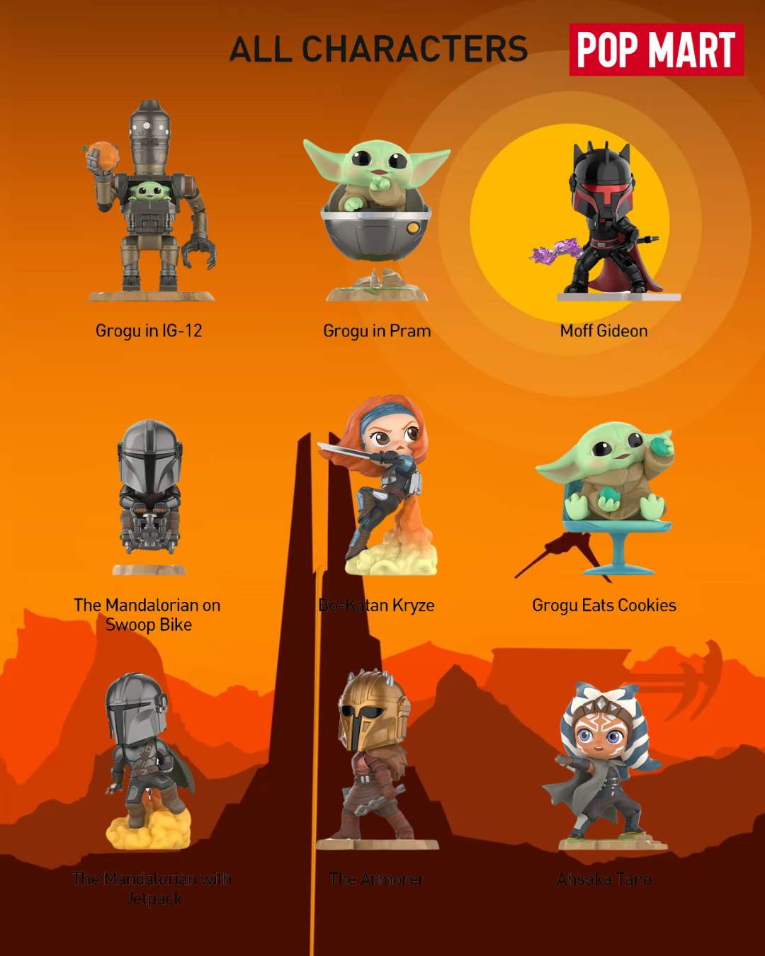 POPMART | Mandalorian: CAJA COMPLETA Figuras Sorpresa