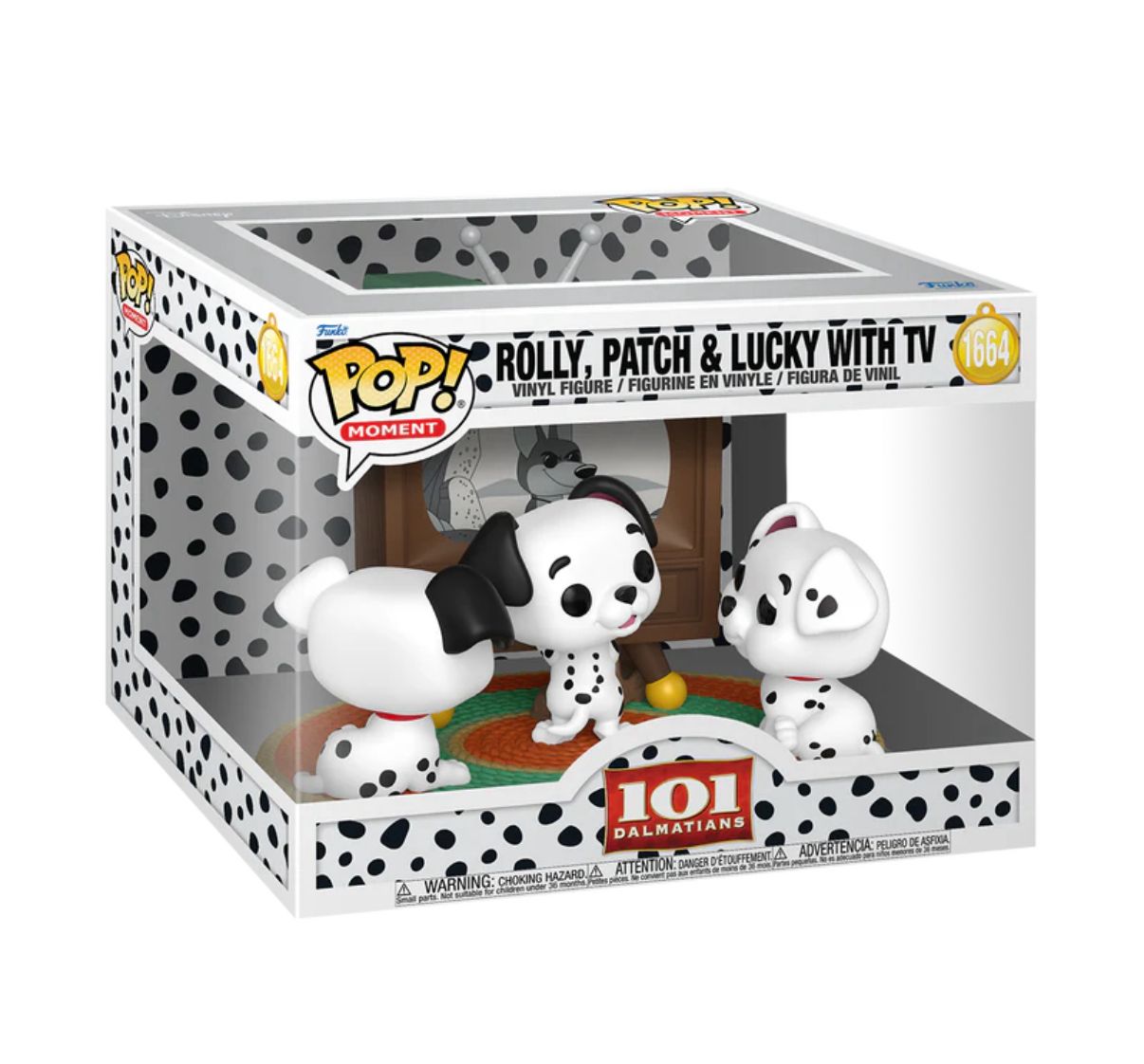 Disney | 101 dalmatas | Rolly, Patch & Lucky con TV