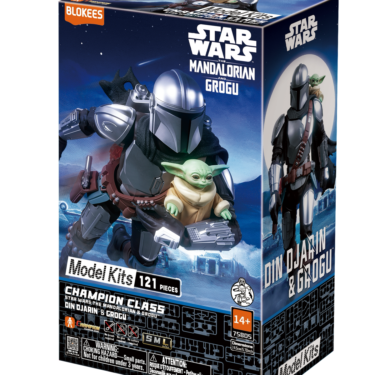 Star Wars | Blokees The mandalorian con Grogu
