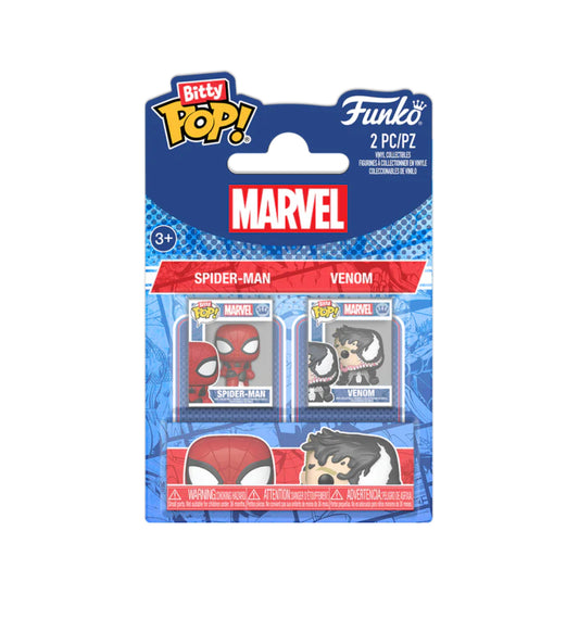 Bitty Pop! | Two Pack Spiderman & Venom